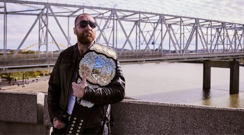 AEW World Champion: Jon Moxley has resigned with All Elite Wrestling. (Photo Credit: All Elite Wrestling)