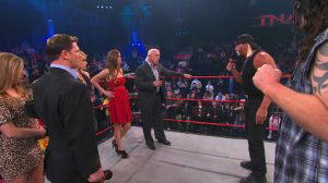 WWE Hall of Famer: "The Immortal" Hulk Hogan & "The Monster" Abyss confront WWE Hall of Famer: "Nature Boy" Ric Flair & TNA World Heavyweight Champion: "The Phenomenal One" AJ Styles one week before they battle on TNA iMPACT!