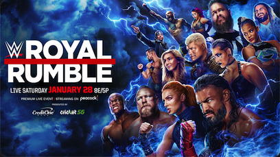 "WWE 2023 Royal Rumble" airs live this Saturday on Peacock and the WWE Network.  (Photo Credit: WWE)