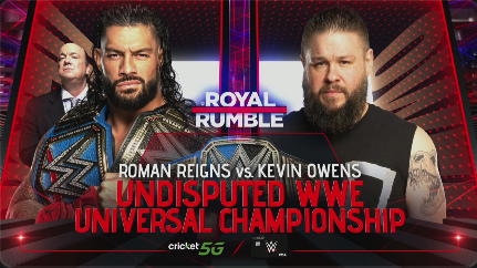 "The Prize Fighter" Kevin Owens challenges Undisputed WWE Universal Champion: "The Head of the Table" Roman Reigns for the Undisputed WWE Universal Championship at the "WWE 2023 Royal Rumble."  (Photo Credit: WWE)