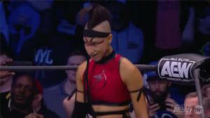 "The Kick Demon" Janai Kai preparing to wrestle Jade Cargill on "AEW Rampage" on December 3, 2021. (Photo Credit: All Elite Wrestling)