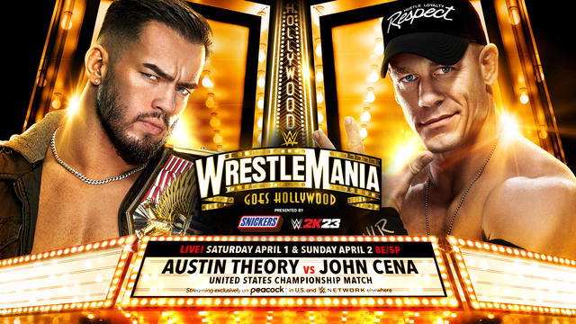 WWE U.S. Champion: "The Now" Austin Theory defends the WWE U.S. Championship against John Cena tonight at "WWE WrestleMania 39"!  (Photo Credit: WWE)