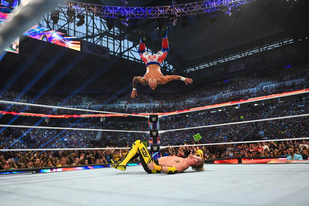 "The One and Only" Ricochet battled "The Maverick" Logan Paul at WWE SummerSlam'23. (Photo Credit: WWE)
