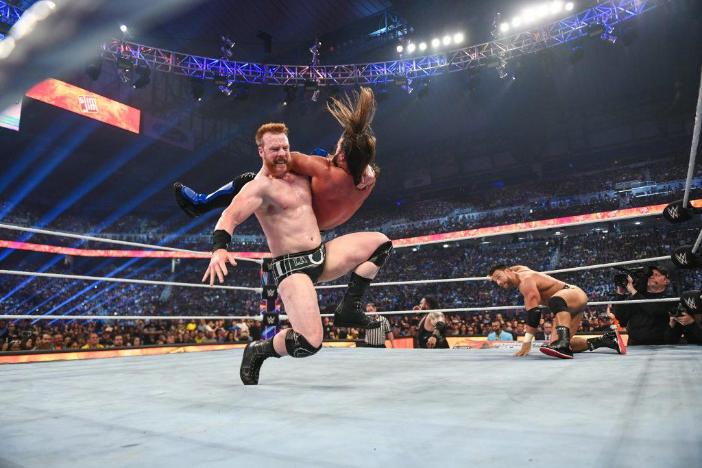 The Slim Jim SummerSlam Battle Royal came down to LA Knight, "The Celtic Warrior" Sheamus and "The Phenomenal" AJ Styles. (Photo Credit: WWE)