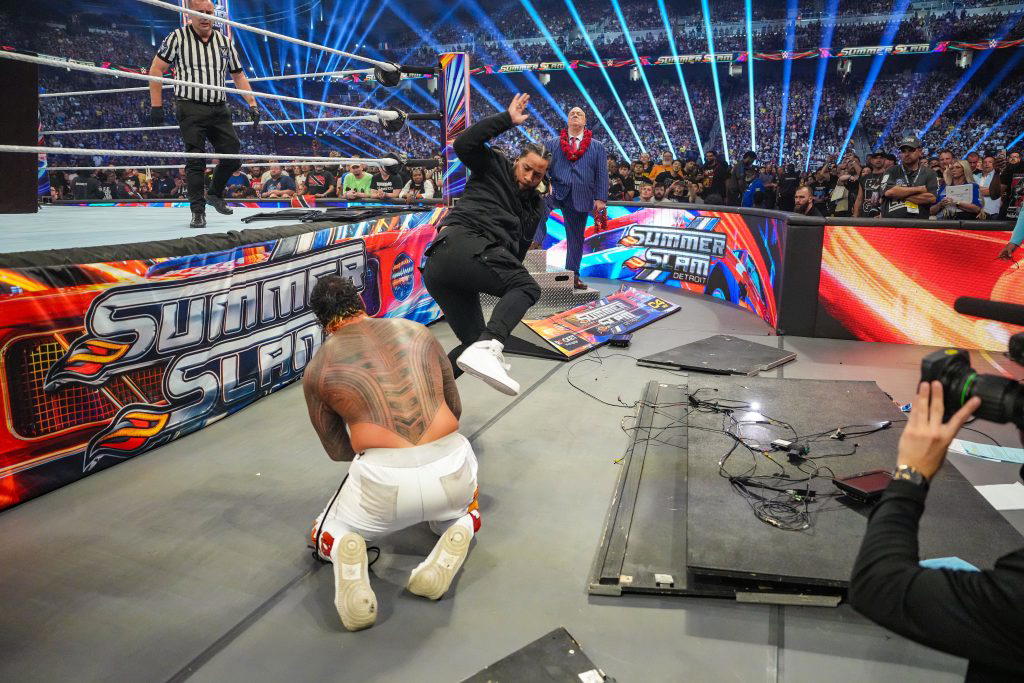 Jimmy Uso turned on his brother, Jey, and cost him the Undisputed WWE Universal Championship. (Photo Credit: WWE)