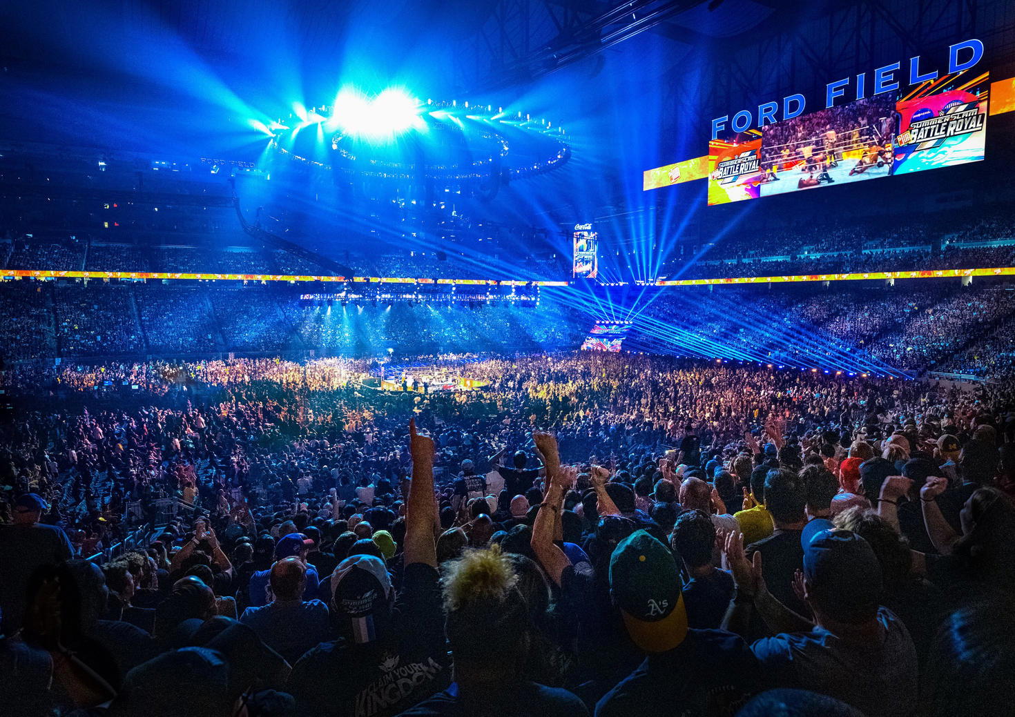 "WWE SummerSlam'23" became the most-watched and highest grossing "SummerSlam" in company history. "The Biggest Party of the Summer" set new records for viewership, gate, sponsorship and merchandise. (Photo Credit: WWE)