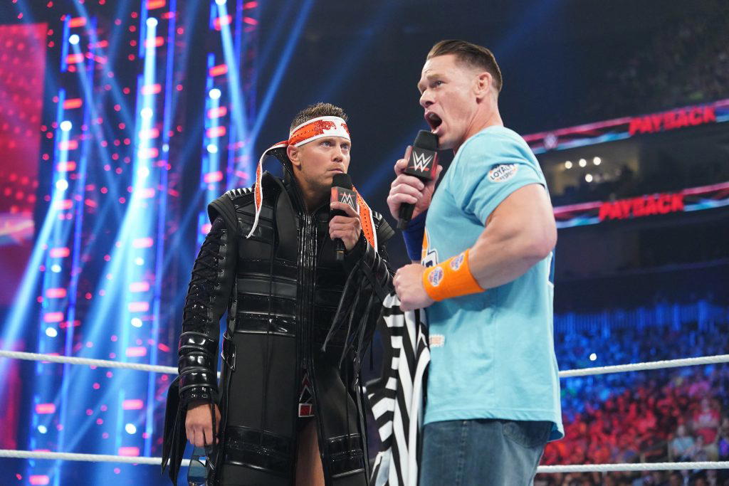 "The A-Lister" The Miz didn't appreciate "WWE Payback 2023" Host John Cena making himself the special guest referee for his match against "The Megastar" LA Knight. (Photo Credit: WWE)
