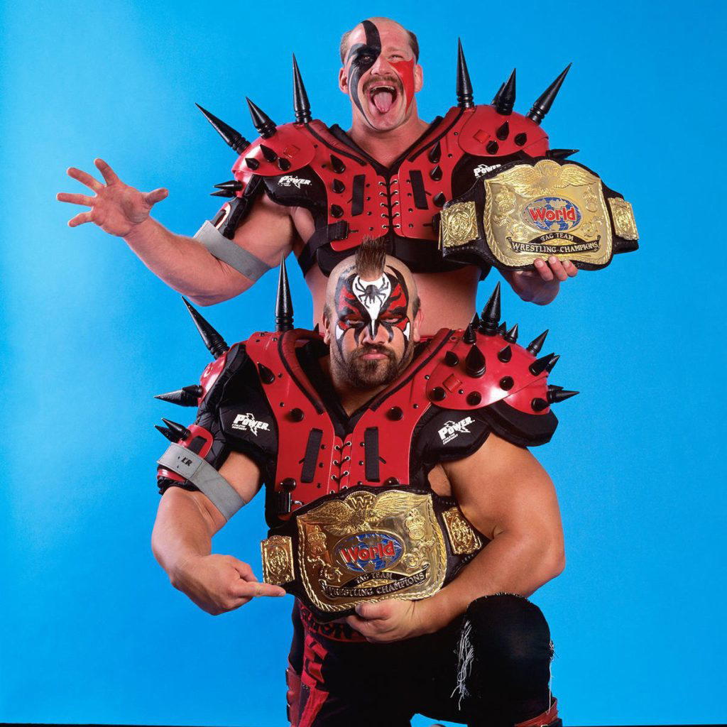 The Legion of Doom captured the WWF Tag Team Championship at WWF SummerSlam'91.  (Photo Credit: WWF)