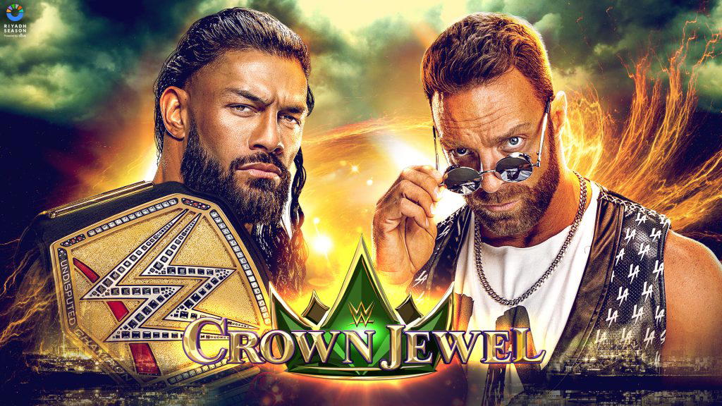 "The Tribal Chief" Roman Reigns defends the Undisputed WWE Universal Championship against "The Megastar" LA Knight today at "WWE Crown Jewel 2023"! (Photo Credit: WWE)