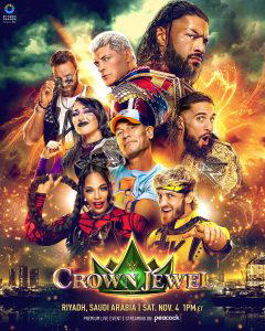 The official poster for "WWE Crown Jewel 2023". (Photo Credit: WWE)