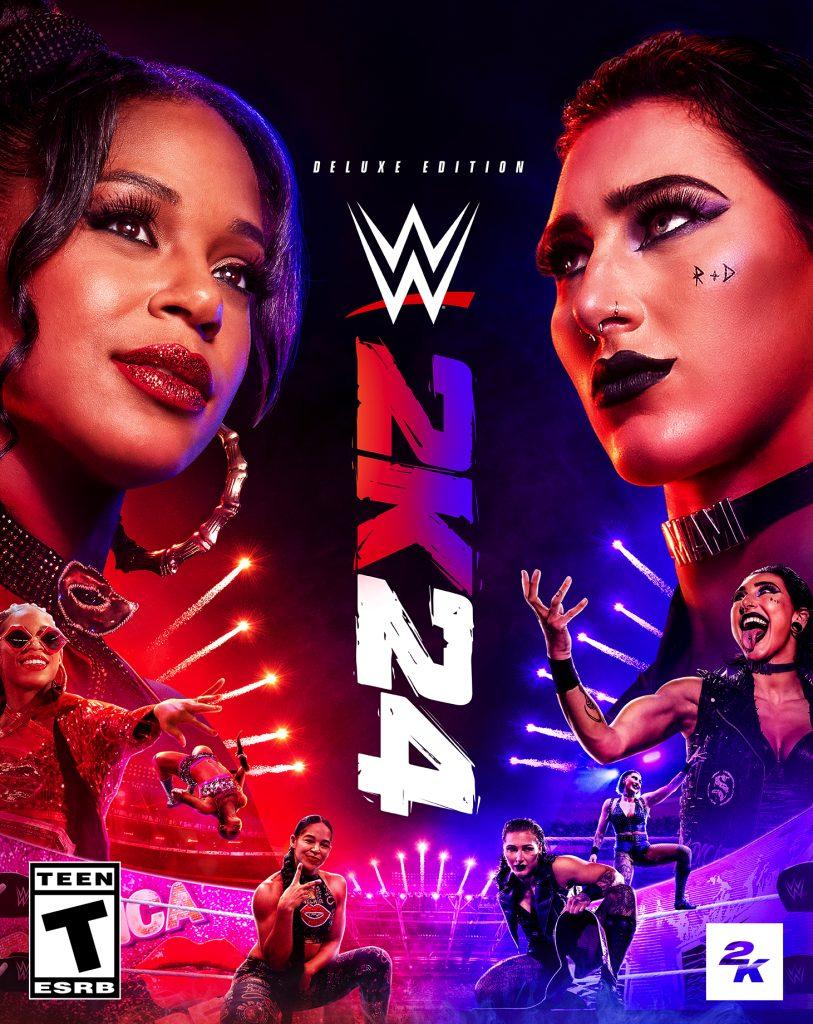 "The EST of the WWE" Bianca Belair and "The Eradicator" Rhea Ripley will both be on the cover of the WWE 2K24 Deluxe Edition. (Photo Credit: 2K)