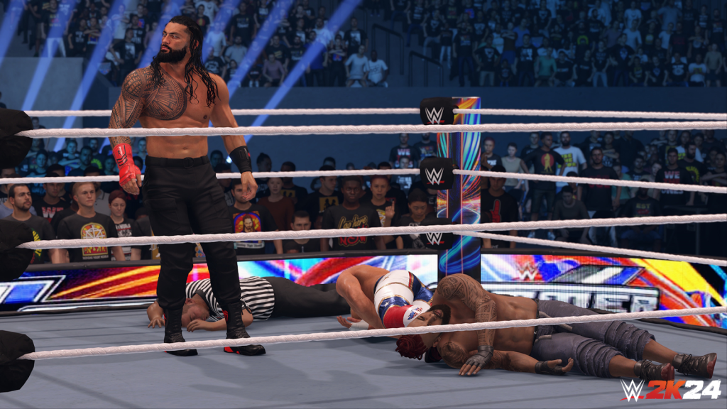 A screenshot from the new WWE 2K24 MyRISE Undisputed storyline. (Photo Credit: Take-Two Interactive Software, Inc.)