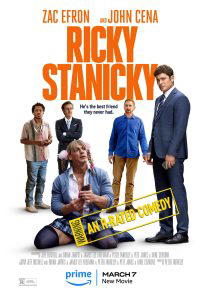 The official movie poster for RICKY STANICKY, starring Zac Efron and John Cena. (Photo Credit: Amazon MGM Studios)