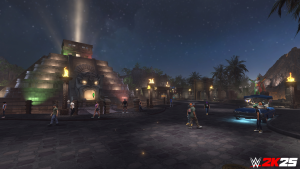 The Island's Temple of the Ancestors is a testament to power and reverence to Lucha Libre. (Photo Credit: 2K)